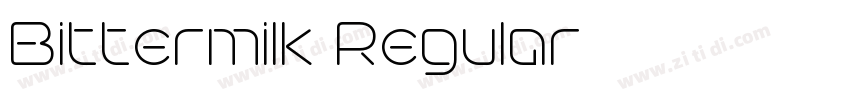 Bittermilk Regular字体转换 Bittermilk Regular字体转换